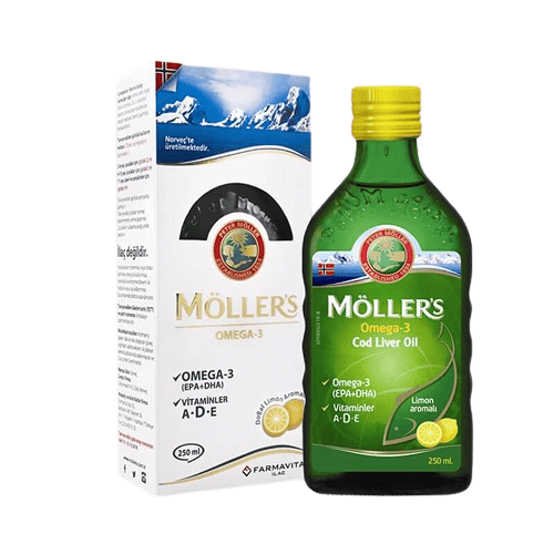 Möller's Omega 3 Cod Liver Oil Limon Aromalı 250 ml