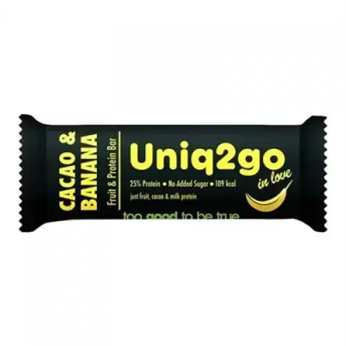 Uniq2go In Love Kakaolu ve Muzlu Protein Bar 32 Gr