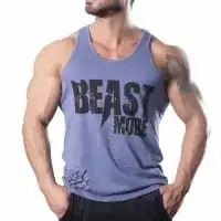 Beast Mode Tank Top Atlet Açık Mavi