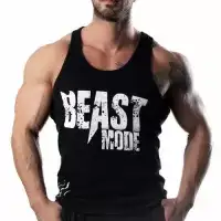 Beast Mode Tank Top Atlet Siyah