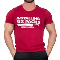 İnstalling Six Packs T-Shirt Gül Kurusu