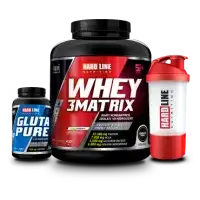 Hardline Whey3matrix 2300 Gram + Glutapure 120 Kapsül + Shaker