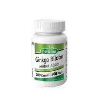 Herbina Ginkgo Biloba Mabet Ağac 800 Mg 200 Kapsül