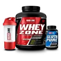 Hardline Whey Zone 2300 + Glutapure 120 Kapsül + Smart Shaker