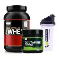 Optimum Gold Standard Whey 908 Gr + Glutamine Powder 630 Gr + Shaker Kombinasyonu