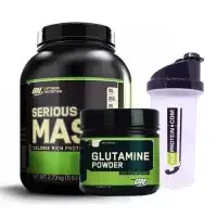 Optimum Serious Mass 2727 Gr + Glutamine Powder 630 Gr Kombinasyonu