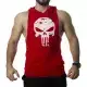 Punisher Kapüşonlu Tank Top Kırmızı Atlet