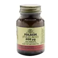 Solgar Folic Acid (Folacin) 400 mcg 100 Tablet