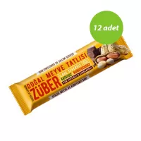 Züber Yer Fıstıklı Ve Kakaolu Protein Bar 40 Gr 12 Adet