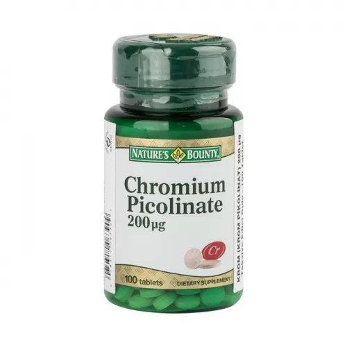 Nature's Bounty Chromium Picolinate 200 ug 100 Tablet