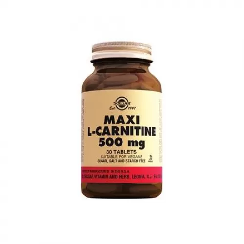 Solgar Maxi L-Carnitine 500 mg 30 Tablet