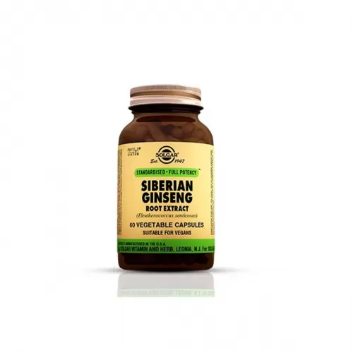 Solgar Siberian Ginseng Root Extract 60 Kapsül