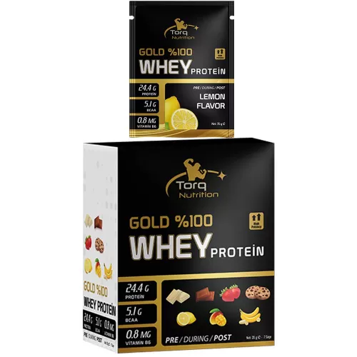 Torq Nutrition Gold Whey Protein 35 Gr x 7 SAŞE - Limon