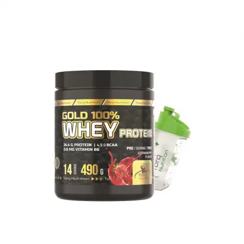 Torq Nutrition Gold Whey Protein Çilek Aromalı 490 Gr